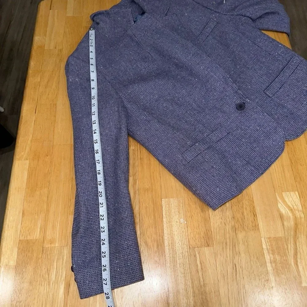 Vintage‎ Pendleton Purple Wool Tweed Blazer Womens Pastel Preppy Career